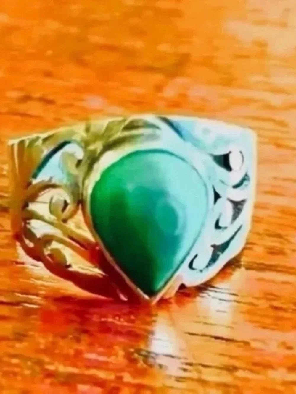 Vintage statement rings (2) Sz 8.5